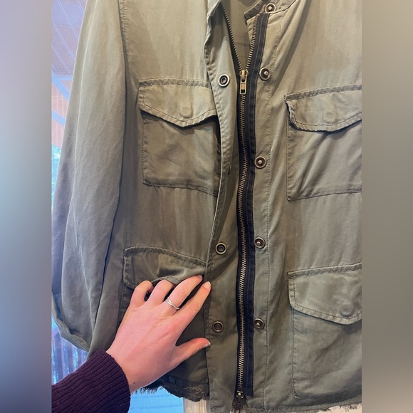 Sanctuary Lightweight Army Green Cargo Jacket - Picture 8 of 10